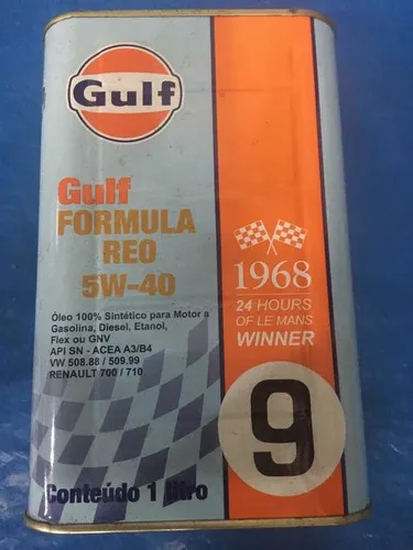 Óleo De Motor Gulf 5w40 Edição Limitada