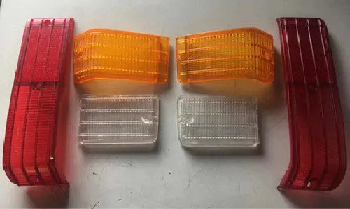 (par) Lentes Lanterna Traseira Fiat 147 77 84 Tricolor 6 Pçs