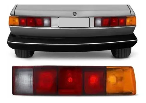 Lanterna Traseira Vw Santana 1985 A 1990 Tricolor L/ Di