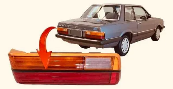 Lanterna Traseira Ford Del Rey 85 A 91 Tricolor L/esquerdo Vermelho