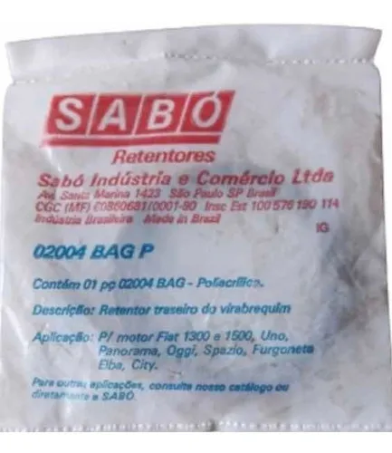 Retentor Traseiro Virabrequim Fiat 147 Oggi Uno Sabo 02004