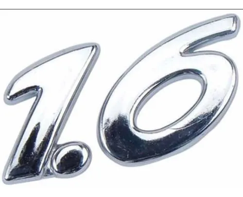 Emblema 1.6 Cromado Peugeot 206 207