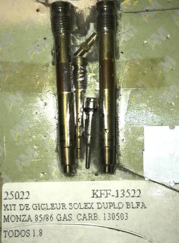 Kit Gicleur Carburador Solex Duplo Blfa Monza 85/86 Gás