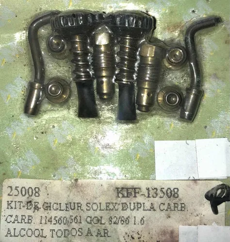 Kit Gicleur Carburador 114560/561 Solex Duplo Gol Ar 82/86