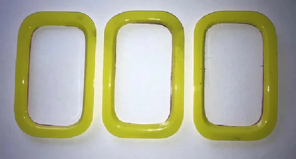 Aplique Moldura Da Grade Nova Uno ( Amarelo )