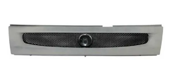 Grade Radiador Fiat Uno 2000 A 2001 Com Primer Sem Emblema - Cinza-escuro