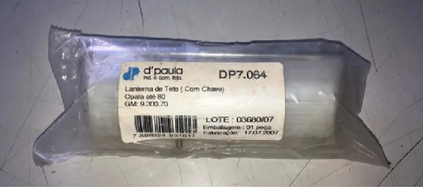 Lanterna Teto Opala 80/85 Sem Chaveta Gm 94.615.613 Dp 7065