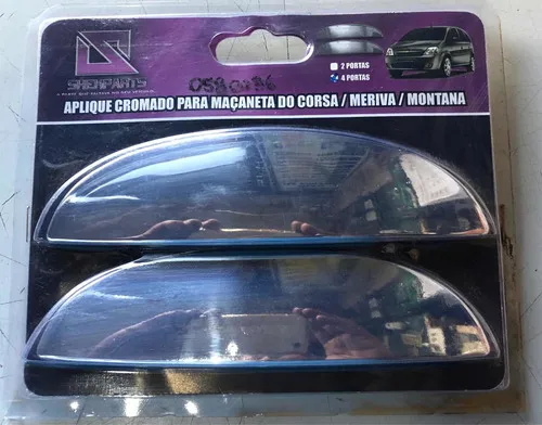 Aplique Cromado Maçaneta Externa Corsa Meriva 4 Portas