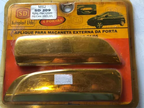 Aplique Cromado Maçaneta Externa Honda Fit E Civic 01/05