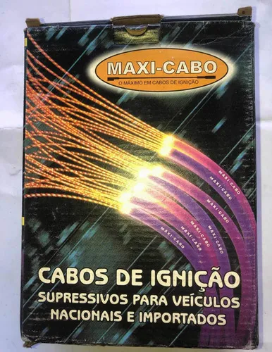 Jogo Cabo Velas Máxi Cabo Gol Saveiro Ae 1.6 Até 91 4 Cil Preto