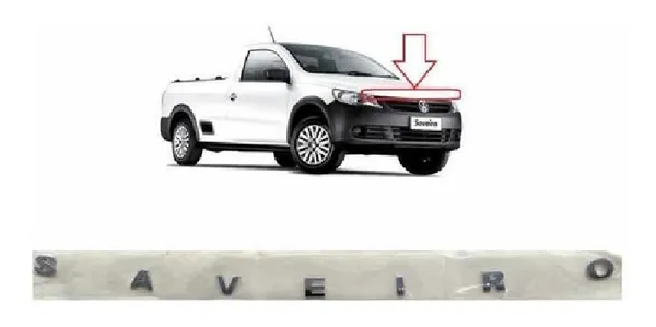 Emblema Cromado Capo Vw Saveiro G5 E G6 M 17009