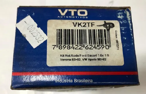 Kit Rolamento Roda Traseira Escort 1.6 1.8 Verona 83/86 Vto