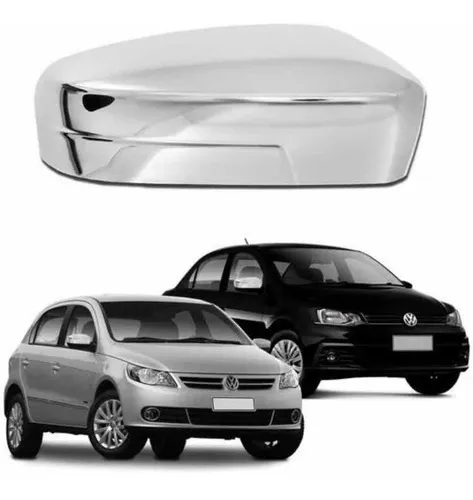Par Aplique Cromado Retrovisor Gol Voyage G5 Esq Dir