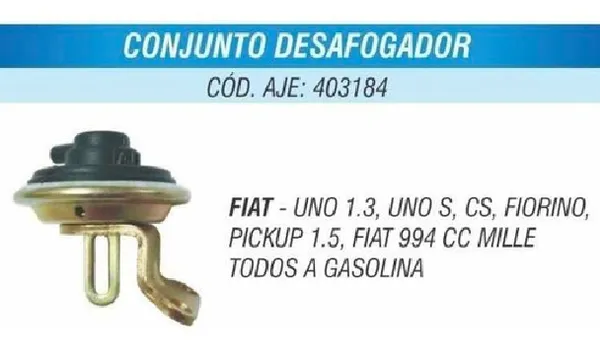 Conjunto Desafogador Fiat Uno 1.3s Fiorino 1.5 Aje 403184