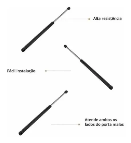 Par Amortecedor ( Mola Gás ) Porta Mala Gol G5 2008 A 2012