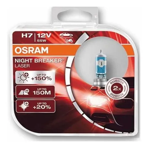 Par Lâmpada H7 Osram Night Breaker Laser 150% + Up To