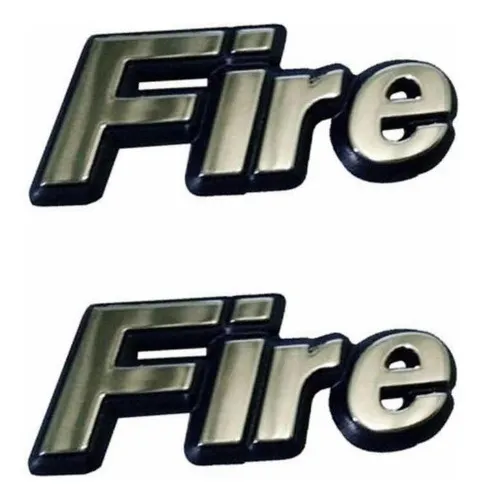 Par Emblemas Fiat Fire 2000 A 2002