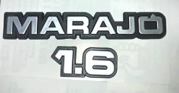 Kit Emblemas Marajo + 1.6