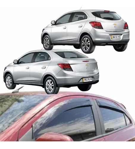 Defletor Portas Gm Onix 12/19 Prisma 13/19 Tg Poli 4 Pts