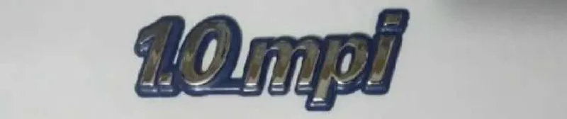 Emblema Fiat 1.0 Mpi Cromado Com Azul 96 A 00