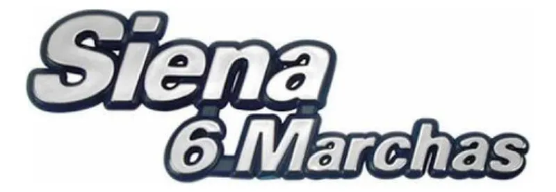 Emblema Fiat Siena 6 Marchas