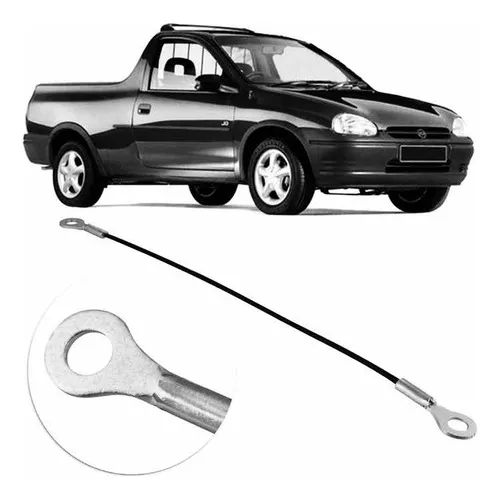 Par Cabo De Aço Caçamba Tampa Corsa Pick Up 1995 A 2000