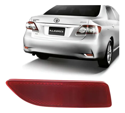 Refletor Pára-choque Toyota Corolla 2012/13 Lado Direito Rubi