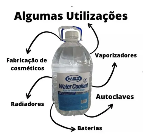 Água Desmineralizada Msz Radiadores Baterias 5 Litros