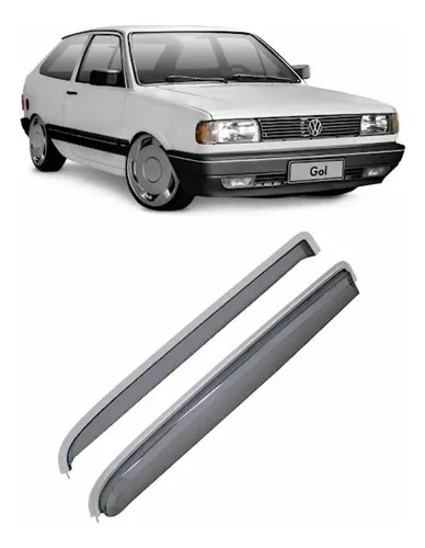 Calha Chuva Fume Friso Alumínio Gol 1988 A 1994 Acrinox