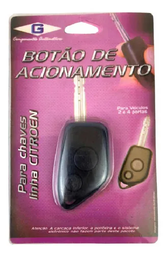 Capa De Acionamento De Chaves Linha Citroen 2 E 4 Portas