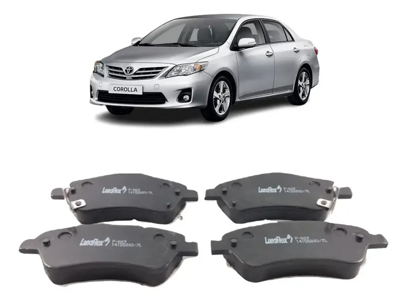 Pastilha de Freio Dianteira Lonaflex P-669 Toyota Corolla 2007 a 2015