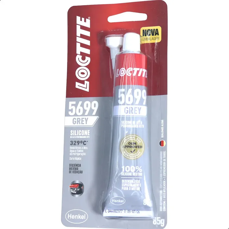Silicone Cinza Loctite 85g para Motores Alta Temperatura