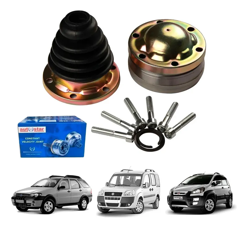 Junta Homocinética Deslizante Auto Star AJD03001 Fiat Palio Siena Idea Doblo 1.8 8V 25 Dentes