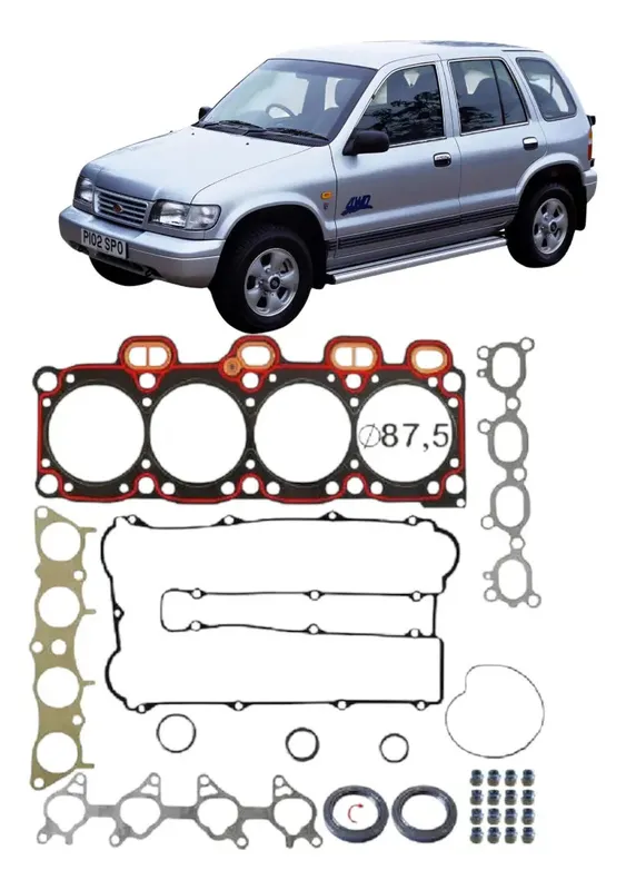 JOGO  JUNTA MOTOR KIA/HYUNDAI 1.8/2.0 16V