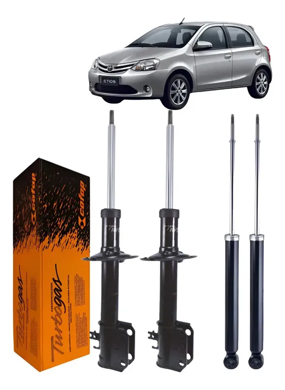 KIT AMORTECEDOR TRZEIRO TOYOTA ETIOS 0