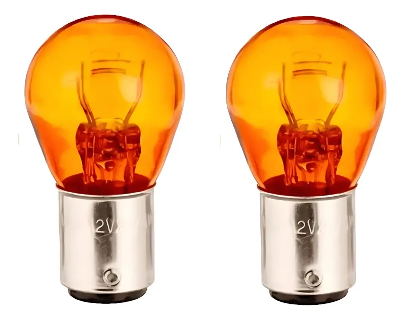 LAMPADA 1056 1 POLO 12V 21W AMBAR PE Y (2 UN)