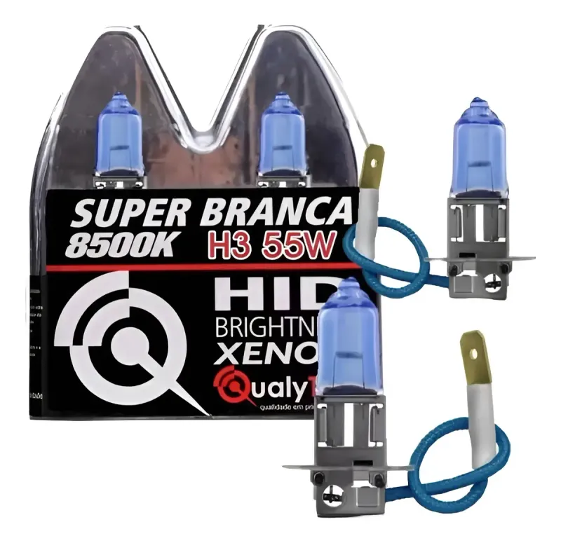 LAMPADA H3 12V 55W SUPER BRANCA 8500K (2 UN)