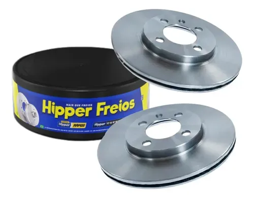 Par Disco de Freio Dianteiro Ventilado Onix Prisma Cobalt Joy Hipper