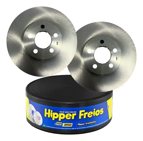 Par Disco de Freio Dianteiro Ventilado Fox SpaceFox CrossFox Polo Hipper